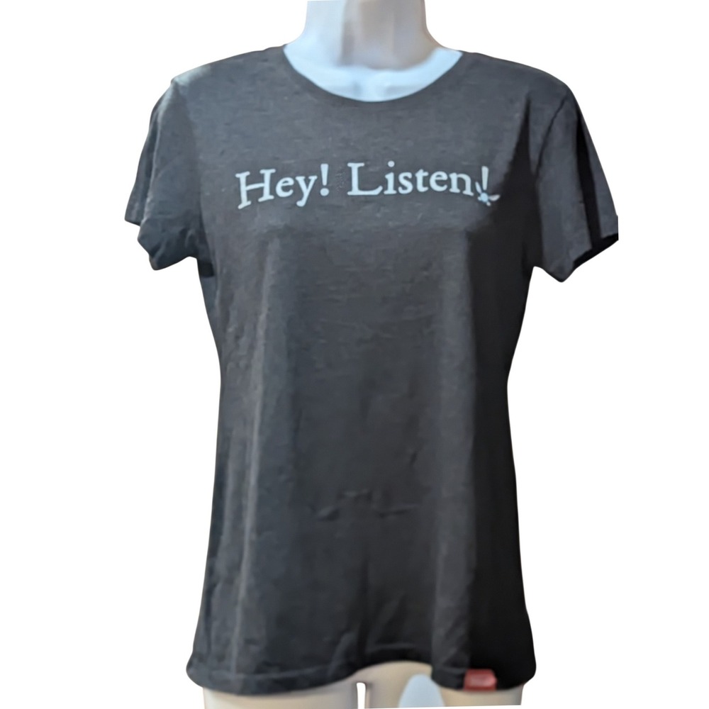 Nintendo New York Zelda Hey Listen Navi Graphic Tee Charcoal Gray Medium‎